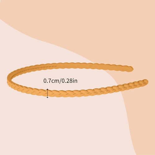 Image of Truvic Matte Finished Simple & Elegant Headband Leaves Style Hair Band for Baby Girls (Multicolor, Pack of 12)