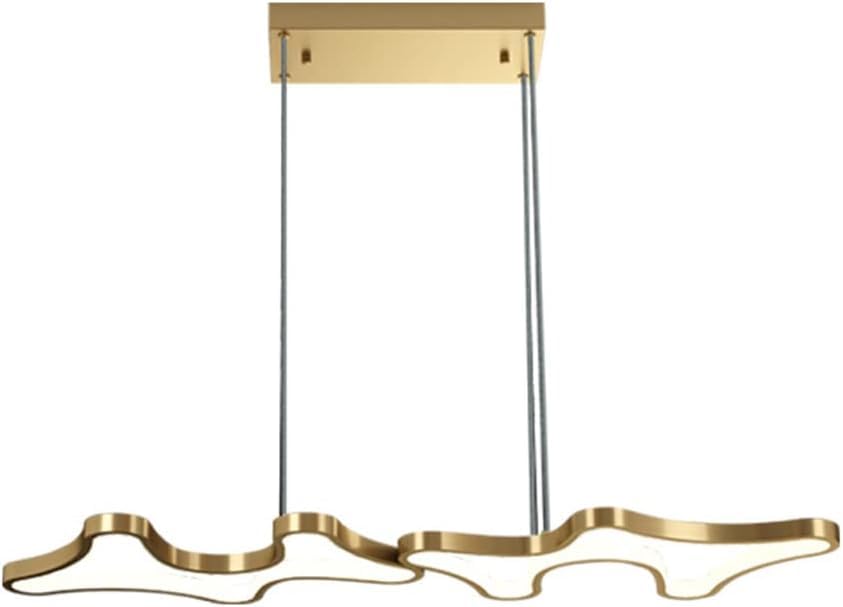 Lustre table à manger moderne LED dimmable YangRy suspension cuisine laiton