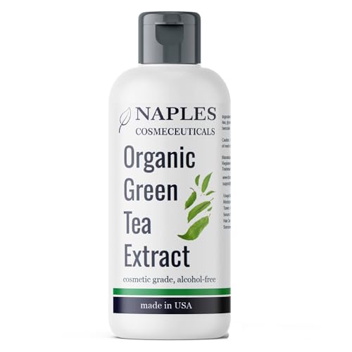 Japanese Green Tea Extract Liquid for Skin, Face, Hair, Concentrated Alcohol-Free Organic Cosmetic Grade Ingredient for Topical Applications, DIY (4 oz)
