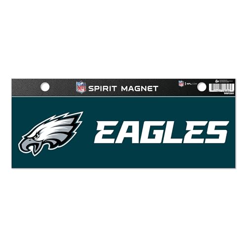 Rico Industries NFL Football Philadelphia Eagles 4 x 10 Team Spirit Magnet - Car Home Dcor - Refrigerator Office Kitchen