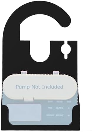 Generic Feeding Pump Holder Compatible with Infinity Pump, G Tube Accessories Pump Organizer with Tubing Coil, Charger Slot & Speaker Opening (Black)