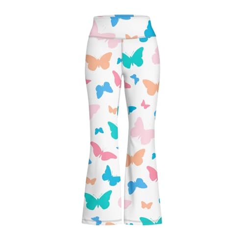 Girls Flared Leggings High Waisted Girls Bell Bottoms Bell Breathable Bottoms for Girls2