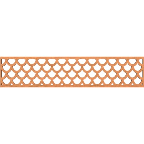 46 3/4"W x 10"H x 3/8"T Hudson Fretwork Moulding, Cherry