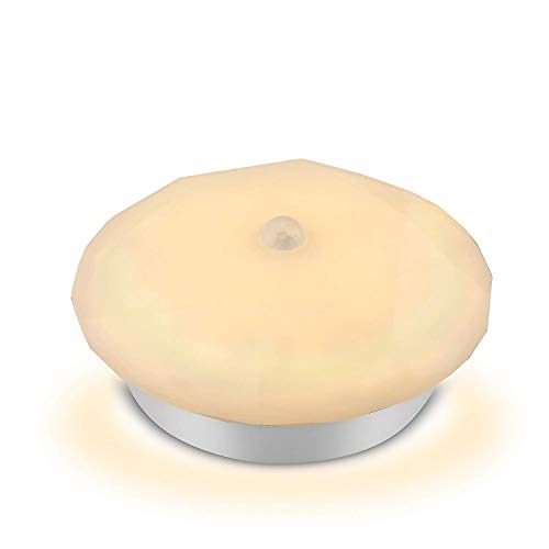 Aiprov LED Detecteur Mouvement Lampe de Placard sans fil Détecteur de Lumière avec de  autocollante ,Alimenté par Batterie (non Inclus), couloirs/escaliers,/salles /de bains