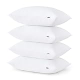 Bedsure Medium Firm Bed Pillows for Sleeping Standard Size, Set of 4, Standard Pillows 4 Pack Hotel Quality Premium Down Alternative for Medium Supportive Filling for Side, Back Sleepers