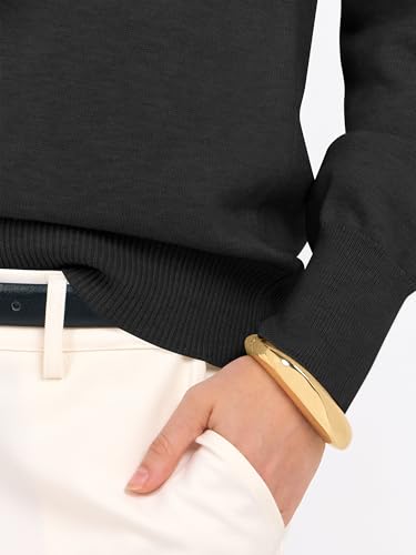 Image of ANRABESS Women's Long Sleeve V Neck Basic Sweaters | Classic Pullover Tops,Soft Loose,Business Casual Work,Travel Vacation,All Day Wear,Fall Spring Outfits,Winter Layer Clothing