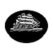 Majestic Brigantine Old Vessels Nautical Retro Shapes Mania PopSockets Adhesive PopGrip