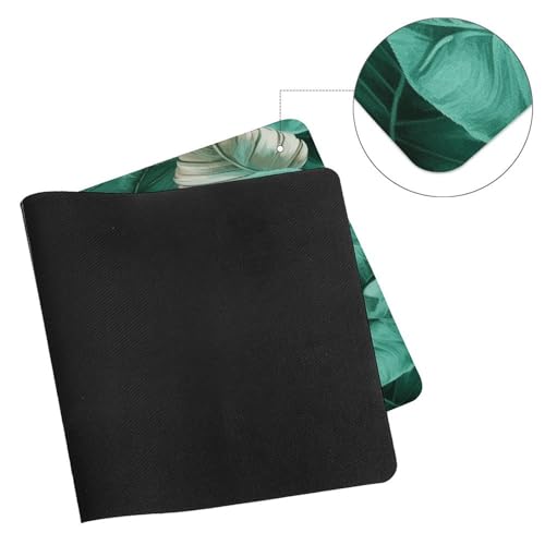 Pad Mouse Grande Verde Turquesa con Hojas 30x60 cm miniatura 7