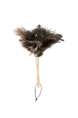 Image of Superio Ostrich Feather Duster Fluffy Dust Remover, with Wooden Handle Reusable for Cleaning Homes, Ceilings, and Furniture (3 Pack) (1 Pack)