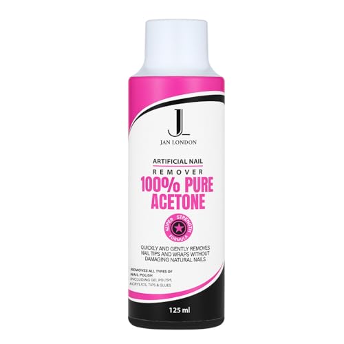 Jan London UV GEL Soak Off Pure Acetone Nail Polish Remover 125 ml