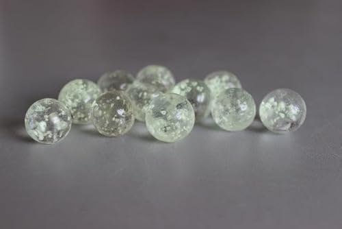 Glass Magic Sphere - Glow in The Dark, Glass, Czech Republic - 16 mm + Phosphorus Pigment