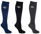 Covalliero 3 Paar Reitstrümpfe Competition, Reitsocken, Damen...