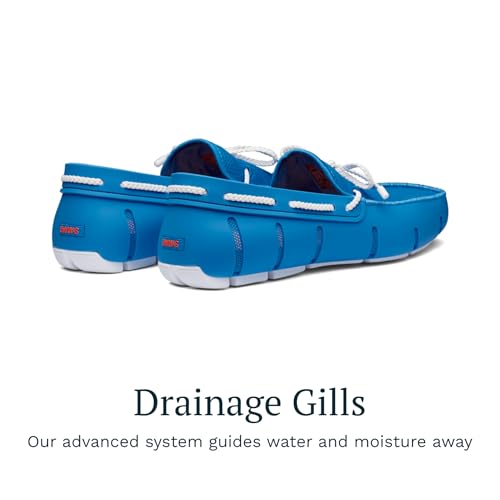 Image of SWIMS Braided Lace Loafer for Men, Breathable Slip On Water Friendly Driving Shoe, Lightweight Mesh Upper, Drainage Sole