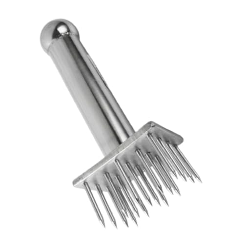 DECORNIJIA Batticarne Aghi in Acciaio Resistente Inteneritore Carne per Pollo Bistecca Manzo Strumento Pratico per Cucina e Ristorazione 28 Aghi