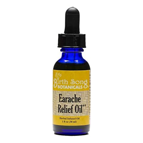 Birth Song Botanicals Earache Relief Tincture, Herbal Ear Supplement, 1oz Bottle Cover