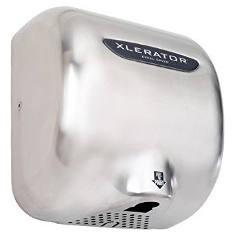 Brushed Stainless Steel XLERATOR Automatic Surface Mounted Hand Dryer Voltage: 110 / 120V, 12 Amp, Nozzle: .08N standard nozzle