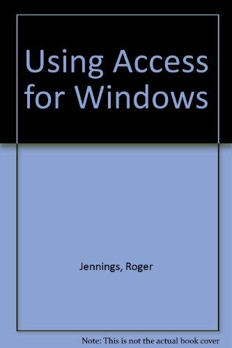 Using Access for Windows/Free Quick Reference