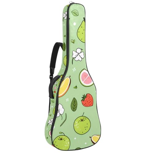 Sac pour guitare 101,6 cm avec plusieurs poches et housse imperméable multicolore