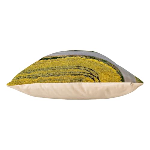 Coussin Velours Blanc Salon Confortable Housse et Coussin Inclus - 5