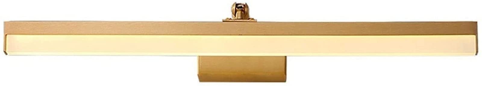 Luz Led de cobre for tocador, lámpara de maquillaje moderna for armario de baño, dormitorio, espejo, faro, luz de cabecera, lámpara de pared decorativa ( Color : Motor With Bracket , Size : 60cm*5cm )