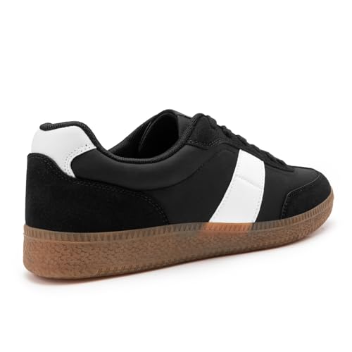 Rihero Men's Fashion Sneakers Comfortable Tennis Walking Shoes Lace-Up Non Slip Casual Sneakers3