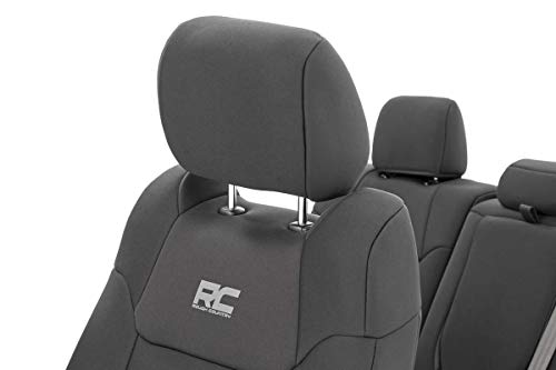 Rough Country Neoprene Seat Covers Front & Rear for Toyota Tundra Crew Cab (2014-2021) – Waterproof, Foam Padded, Factory Fit by Rough Country - Image 4