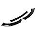 SCITOO 3PCS Front Bumper Lip Compatible for 2015-2017 for Ford Mustang Front Lip Spoiler Glossy Black (ABS) Plastic Air Dam
