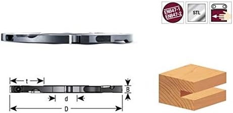 Amana Tool - Insert Grooving Cutter 180mm (61419), Industrial Grade