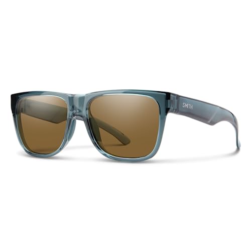 Image of SMITH Lowdown 2 Sunglasses - Performance Sports Active Sunglasses For Running or Everyday Wear - For Men & Women - Crystal Stone Green + Brown ChromaPop Polarized Lenses