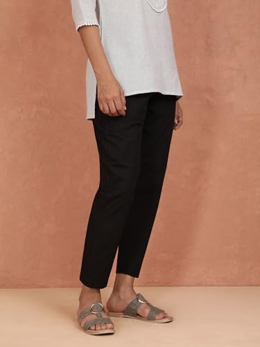 Image of TWIN BIRDS Women Cotton Kurti Pants | Straight Fit Ethnic Daily Trousers