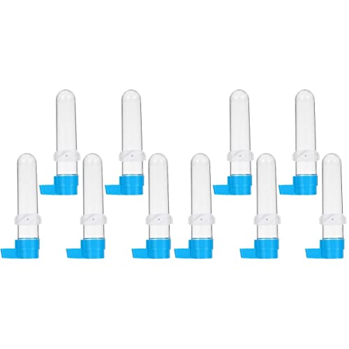 Balacoo 10pcs Cockatiel Drinker Water Fountain Ml Bottle Parrots Feeding Container Drinking Parakeets Lovebirds Budgie Bird Feeders Dispensers Pet Automatic Birds Cage Plastic Containers