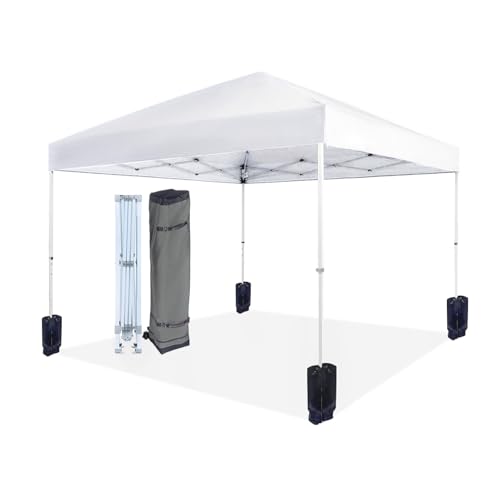Amazon Basics Outdoor Pop Up 10 x 10 Canopy Tent for Events, Portable with Easy Setup, One-Push,...
