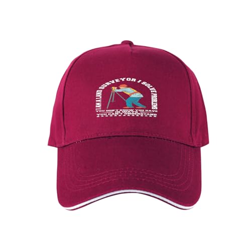 Sandwich Baseball,I AM A Land Surveyor Dad Hat Gifts for Men Women
