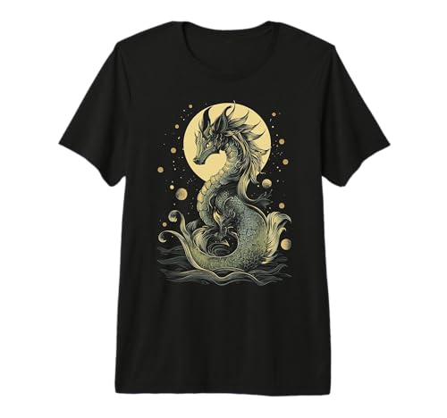Kelpie Mythical Motif Fantasy Illustration Kelpie Premium Tri-Blend T-Shirt