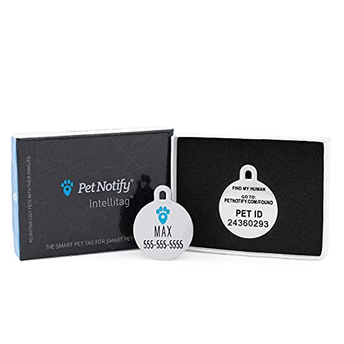 The Best Digital Dog Tag 8 Pet Notify Intellitag - Smart Pet ID Tag Recovery System ...