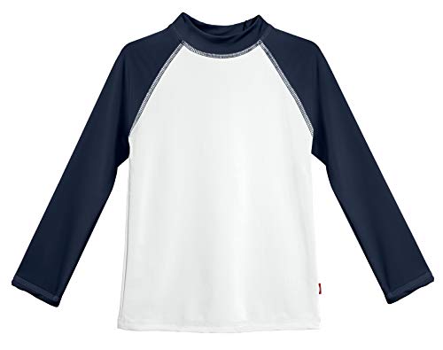 Image of City Threads Long Sleeve Rash Guard for Girls UPF 50+, Girls Swim Shirt Made in the USA