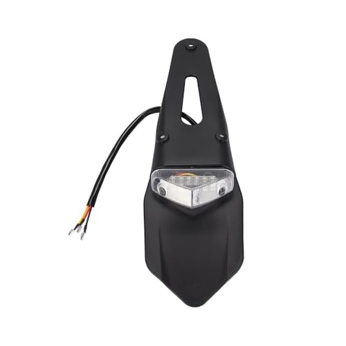 Feu arrière LED moto 12V étanche avec stop intégré et éclairage de plaque tout-terrain