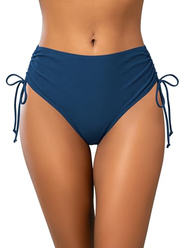 Short bikini de plage été femme avec contrôle abdominal et plis latéraux