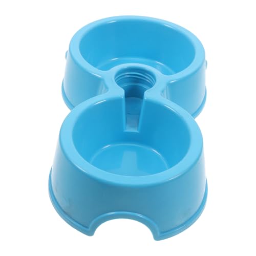 VICASKY Double Dog Bowls with Water Bottle Insert Durable Pet Feeder for Dogs and Cats Automatic Drinking Station Easy to Clean for Pets
