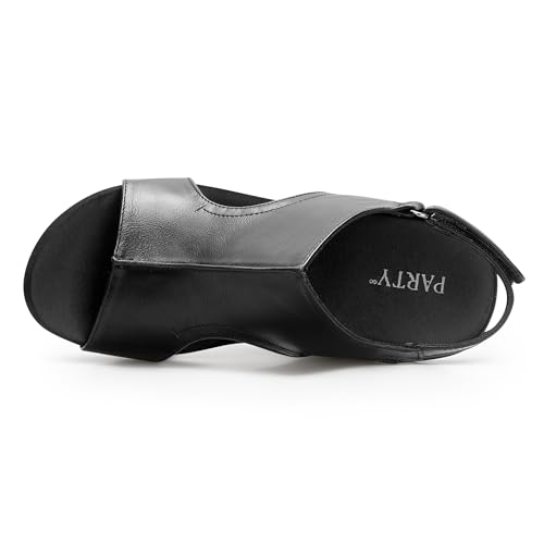 PARTY Womens Wedge Sandals With Strap for Dressy Ladies Sandals Casual 3 Inch Wedge4