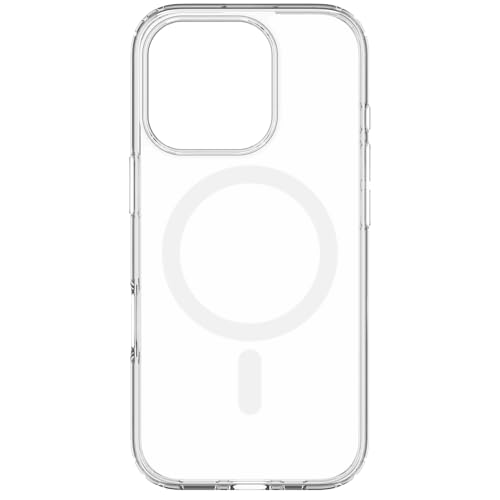 QDOS Coque Transparente Hybride Drop Mage Safe pour iPhone 16 Pro, Protection Contre Les Chutes de qualité Militaire de 3 mètres. Anneau N52 en néodyme MagSafe sécurisé Entre Deux Charges sans Fil – vue 4