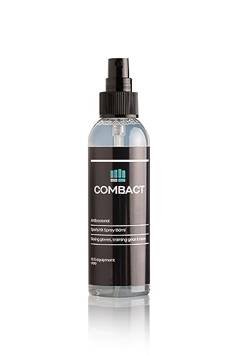 COMBACT Antibacterial Sports Kit Spray 150ml | Total hygiene solution for boxing gloves, equipment, bags and shoes | Kills 99.9% bacteria, viruses and fungus | Cleaner, disinfectant, & sanitiser