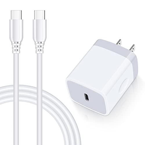 Samsung Fast Charger Block for Galaxy A16,A15 5G,A35,S24 Ultra,A54,A14,A13,A03s,A53,S23FE,A23,Z Fold6 5,S21;iPhone 16 15 Pro Max;Pixel 9,8,7,6,Type C Charger Box Wall Plug Adapter+6FT USB C to C Cable