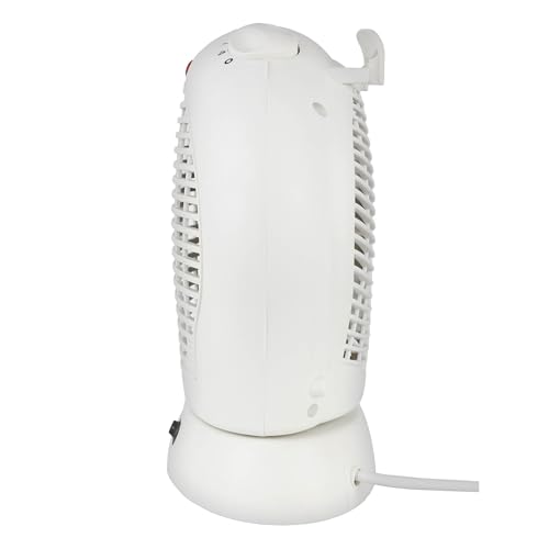 Igenix 2kW Upright Oscillating Fan Heater – 2 Heat Settings, Adjustable Thermostat, Overheat Protection, Tip Over Switch, Carry Handle, Power Indicator Light – White - Image 3