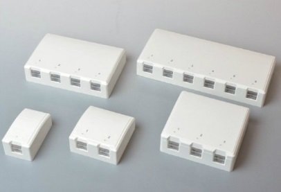 日本製線　NSBO1L-6AKIT　モジュラージャック　ローゼット 43個 Amazon | 日本製線 Cat6A用1ポートローゼットボックスキット（深