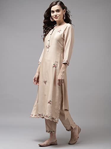 Image of INDO ERA Women's Cotton Straight Kurta Pant With Dupatta Set(21Aaaaaaa1919)