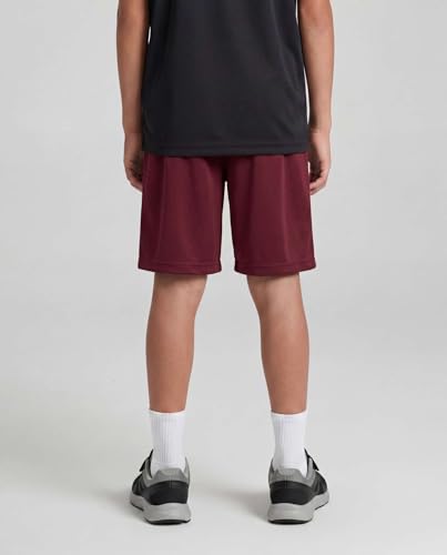 Image of Real Essentials 5 Pack: Boys' Dry Fit Basketball Shorts for Youth Kids Teens - Athletic Running Soccer Sports with Pockets