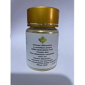 sim bladgoud Eetbaar Voedsel Poeder Glitter Goud Kleur – 20g Pot