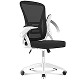 Ergonomischer Bürostuhl: Die gebogene Rückenlehne des Naspaluro Bürostuhl mit ergonomischer Struktur passt sich perfekt der Krümmung des menschlichen Körpers an und bietet eine bequeme Unterstützung für Ihren Rücken, sodass Sie während langer Arbeitszeiten eine entspannte Haltung einnehmen und Muskelermüdung lindern können