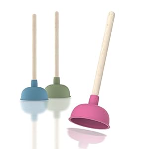 EISL Pink Kleurrijke pool, gekleurde zuignap voor verstopte toilet, afvoer, wastafel, douche, roze wc-pumpel voor chemische reiniging, afvoerreiniger bij verstopping, BZ002